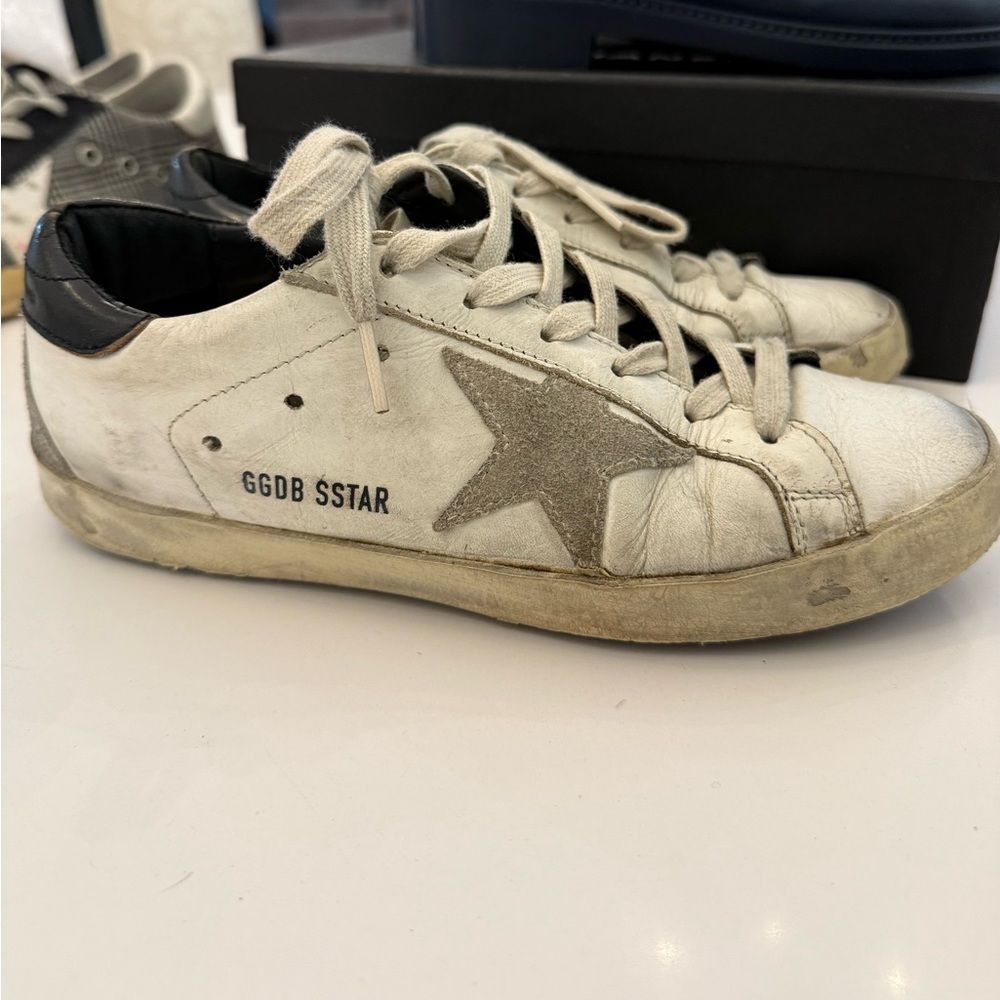 Golden goose white sneakers size 37